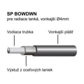 LONGUS Bowden řadicí SP černý BOX /30m