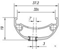 MACH1 Ráfek TRUCKY 32 27.5 32D černý
