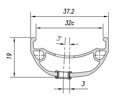 MACH1 Ráfek TRUCKY 32 27.5 28D černý