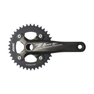 SHIMANO Střed ZEE M645 165mm (83mm) 10k. černý HTII s ložiskem