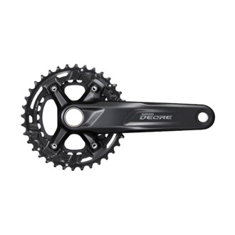 SHIMANO Střed Deore M4100 175mm 36/26z. 10-k. černý dvoudílný bez ložisek
