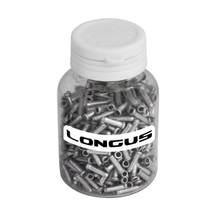 LONGUS Koncovka lanka AL stříbrná dóza /500ks