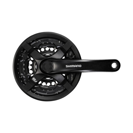 SHIMANO FC-TY501 6/7/8-k. Kliky 170mm 48/38/28z. černý s krytem na čtyřhran