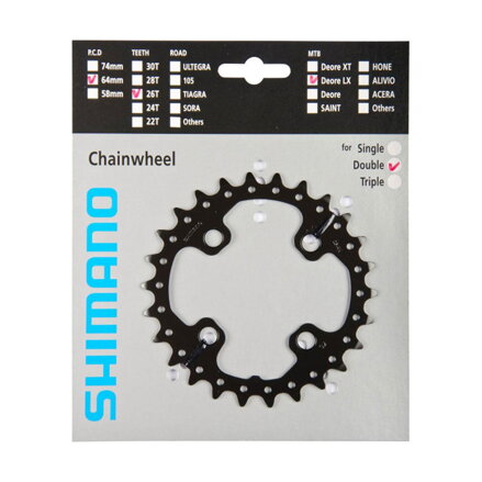 SHIMANO FC-M675 Převodník 26z. SLX 64mm
