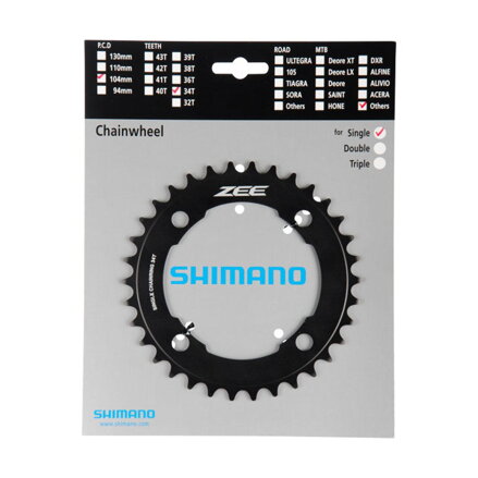 SHIMANO FC-M640 Převodník 34z. ZEE černý 104mm