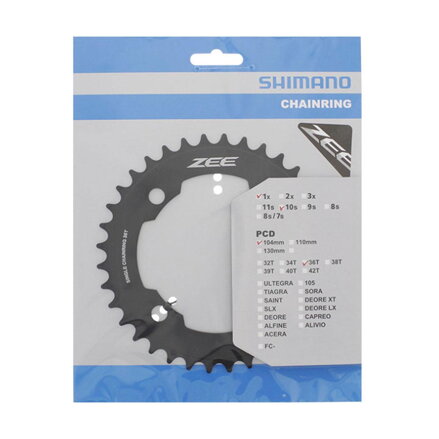 SHIMANO FC-M640 Kliky 36z. ZEE černý 104mm