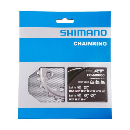 SHIMANO Převodník 26z. FC-M8000 XT 36/26z. černý 64mm