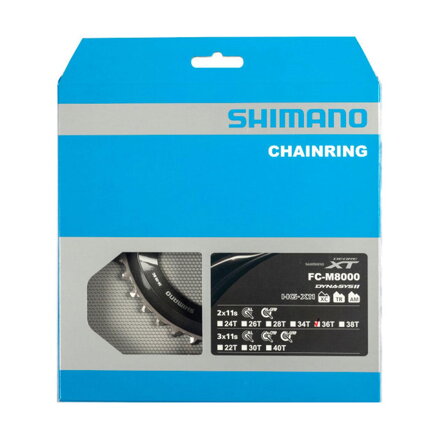 SHIMANO FC-M8000 Převodník 36z. XT 36/26z. černý 96mm