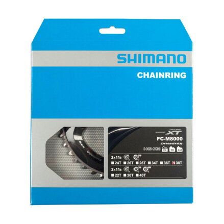 SHIMANO FC-M8000 Převodník 38z. XT 38/28z. černý 96mm