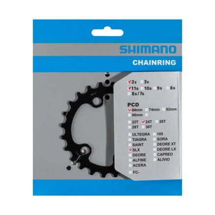 SHIMANO FC-M7000 Převodník 24z. SLX 34/24z. černý 64mm