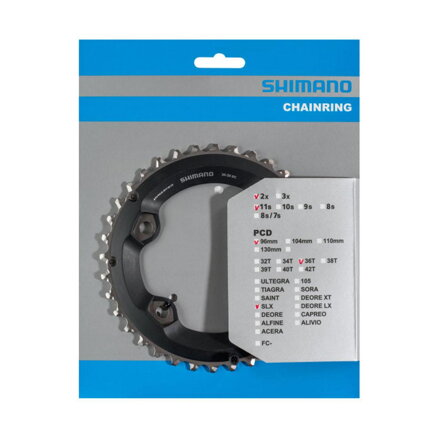 SHIMANO FC-M7000 Převodník 36z. SLX 36/26z. černý 96mm