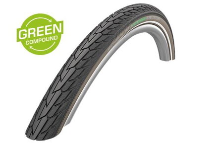 SCHWALBE Plášť ROAD CRUISER (42-622) 28x1.60 700x40C Active 50EPI K-Guard 705g Coffe reflex Green