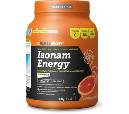 NAMEDSPORT Nápoj ISONAM ENERGY pomeranč 480g