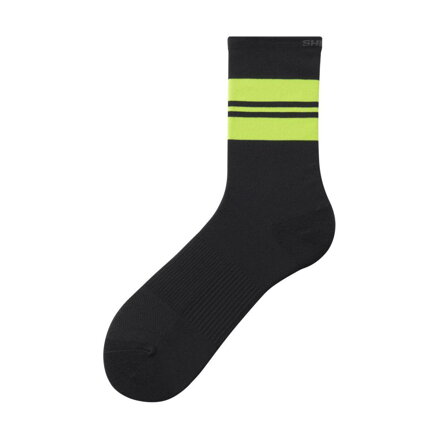 SHIMANO Ponožky ORIGINAL TALL černý/žlutý pásek