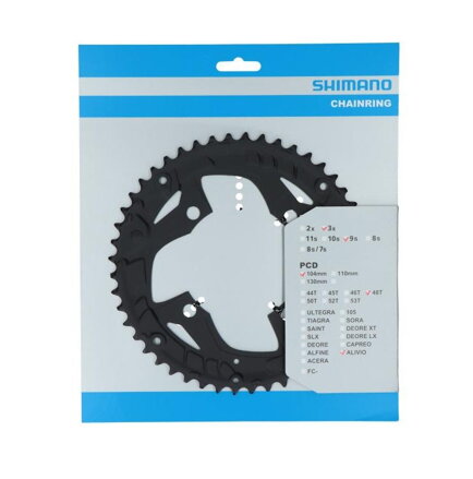 SHIMANO FC-T4010 9-k. Převodník 48z. Alivio černý 104mm