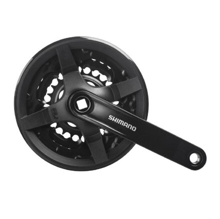 SHIMANO FC-TY301 6/7/8-k. Kliky 150mm 42/34/24z. černý s krytem na čtyřhran