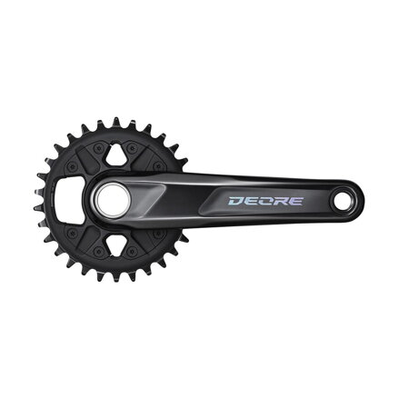SHIMANO FC-M6100 12-k. Kliky Deore 175mm 30z. BOOST černý dvojdílný bez ložisek