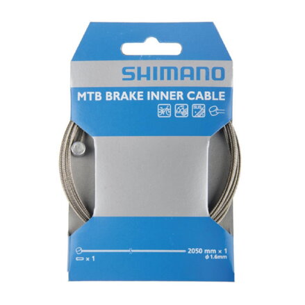 SHIMANO Lanko brzdové MTB 1,6x2050mm nerezové balené