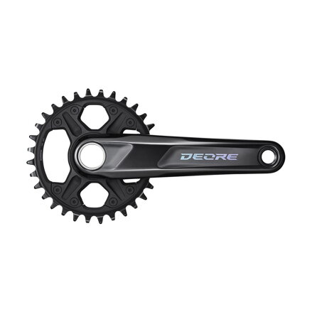 SHIMANO FC-M6100 12-k. Kliky Deore 170mm 32z. černý dvojdílný bez ložisek