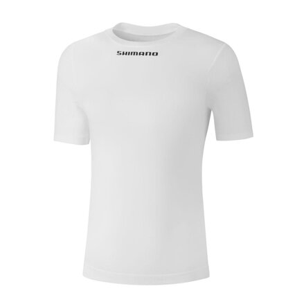 SHIMANO Triko VERTEX SS BASE LAYER bílé