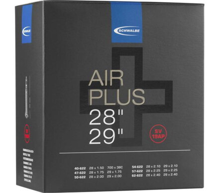 SCHWALBE Duše AIR PLUS SV19AP29x1.75/2.40 FV (40/62-622) 40mm 320g