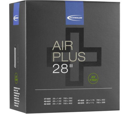 SCHWALBE Duše AIR PLUS AV17AP 700x37/45C AV(37/47-622/635) 40mm 270g