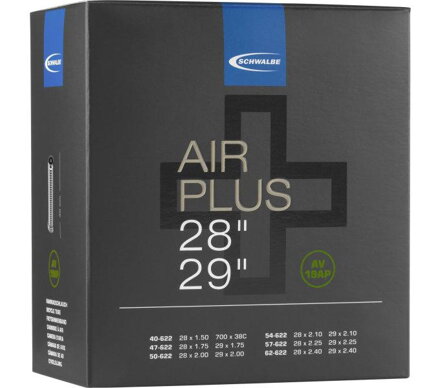 SCHWALBE Duše AIR PLUS AV19 AP 29x1.75/2.40 AV(40/62-622) 40mm 320g