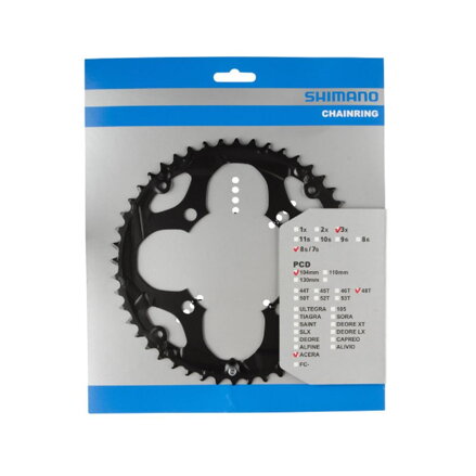 SHIMANO 48z.FC-M361 Kliky černý 104mm