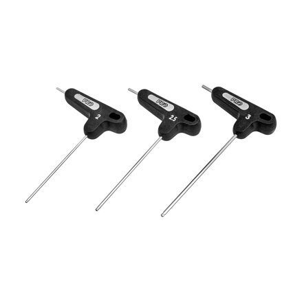 PRO Sada T-klíčů 6-hran 2/2,5/3mm černý