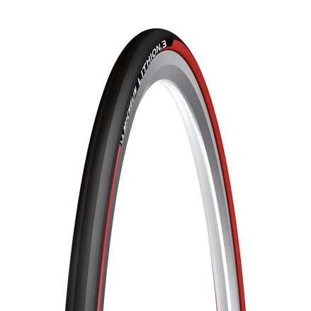 MICHELIN Plášť LITHION3 700x23C (23-622) 60TPI 225g červený pruh skládací