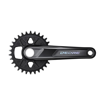 SHIMANO FC-M6100 12-k. Kliky Deore 170mm 30z. černý dvojdílný bez ložisek
