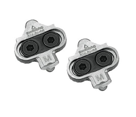 SHIMANO SM-SH56 Zarážky na pedály stříbrné bez plátu do treter