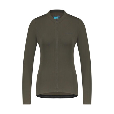 SHIMANO Dres dámský KAEDE THERMAL LONG zelený