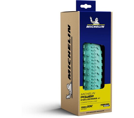 MICHELIN Plášť POWER Cyclocross JET 700x33C (33-622) 390g 3x120TPI TLR černo/zelený
