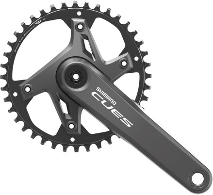 SHIMANO 9/10/11-k. Kliky Cues U6000 175mm 42z. černý dvojdílný bez ložisek