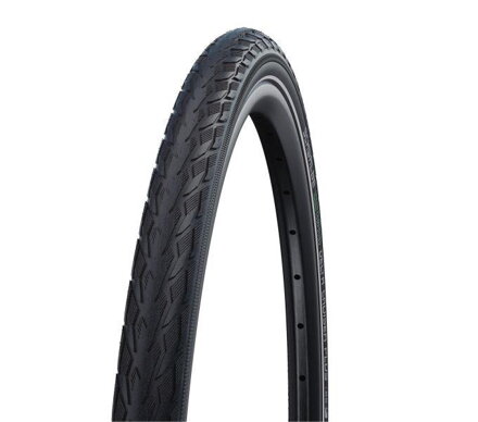 SCHWALBE Plášť DELTA CRUISER PLUS (28-622) 28x1.10 700x28C Active 50EPI PunctureGuard 590g Bílý bok reflex G