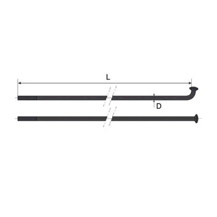MACH1 Špice Inox Plus 2/262 černé OEM 10ks