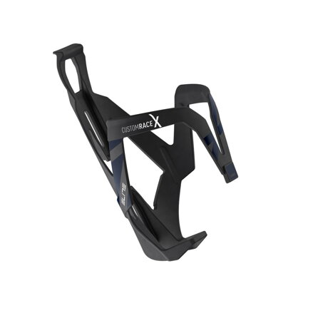 ELITE Košík CUSTOM RACE X černý matný modrá grafika