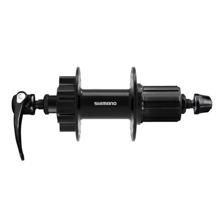 SHIMANO FH-QB400 8/9/10-k. Náboj zadní 36d. R.U. černý 6 děr. kotouč