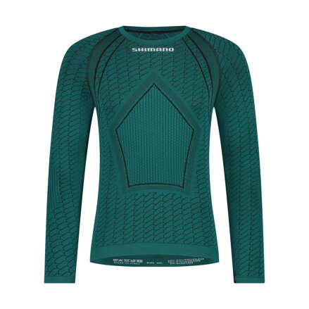 SHIMANO Triko spodné VERTEX LONG BASE LAYER zelené