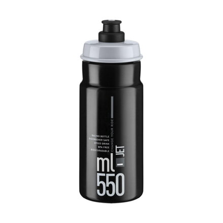 ELITE Láhev JET 550 černá šedé logo