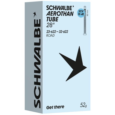 SCHWALBE Duša AEROTHAN TUBE SCV15-AE (23/32-622) SCV 80mm 52g TPU