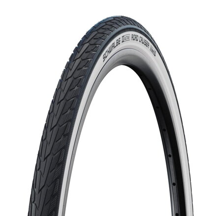 SCHWALBE Plášť ROAD CRUISER (42-622) 28x1.60 700x40C Active 50EPI K-Guard 705g Bílý bok reflex Green