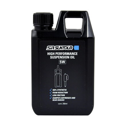 SR SUNTOUR Olej do vidlice HIGH PERFORMANCE SUSPENSION OIL WT5 250 ml