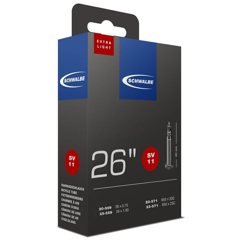 SCHWALBE Duše SV11 26x1.00 40mm (20/25-559/571) 60g exlight