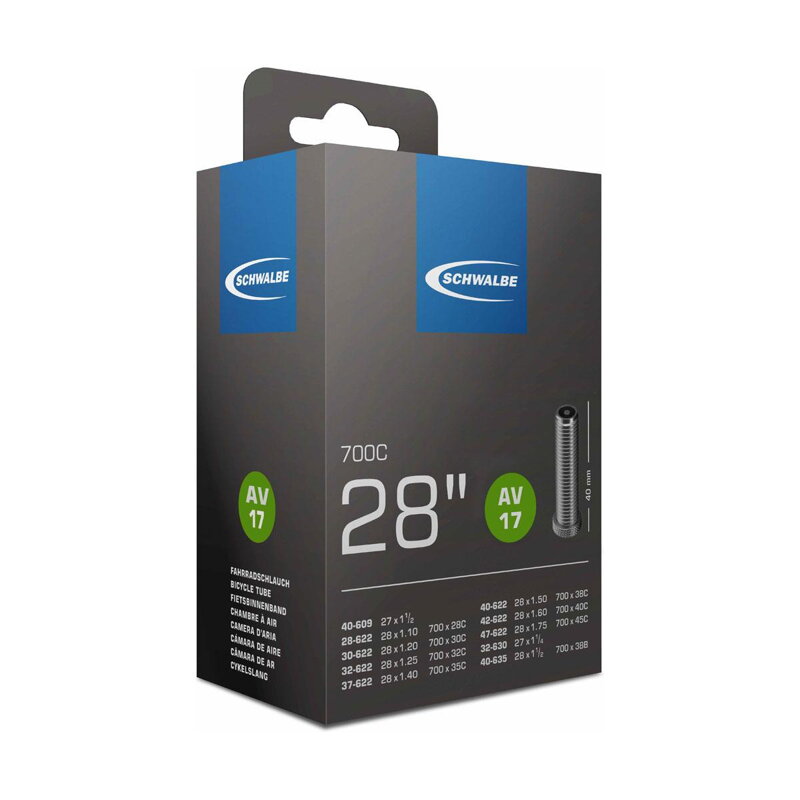 SCHWALBE Duše AV17 700x28/45C AV 40mm (28/47-622) 150g SCHWALBE Duše AV17 700x28/45C AV 40mm (28/47-622) 150g