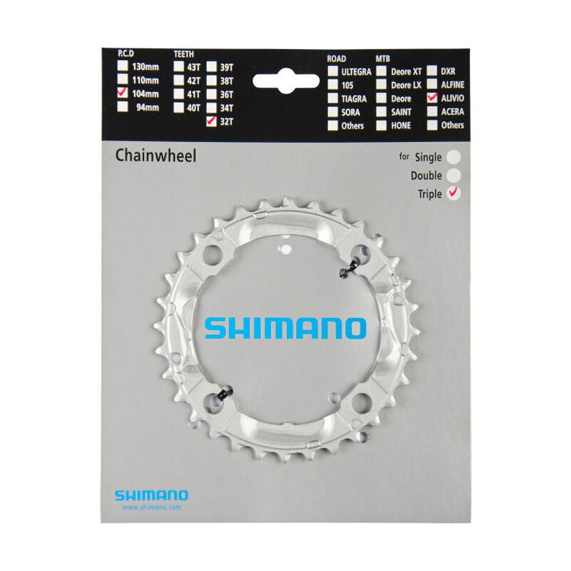 SHIMANO FC-M430 9-k. Převodník 32z. Alivio stříbr. 104mm