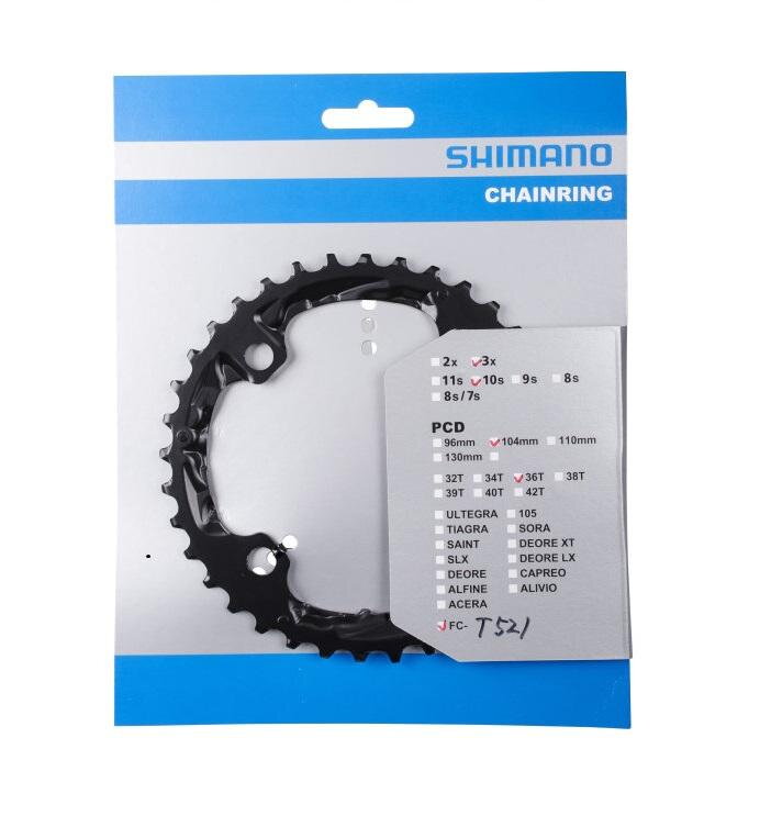 SHIMANO Převodník 36z. FCT521 Deore černý SHIMANO Převodník 36z. FCT521 Deore černý
