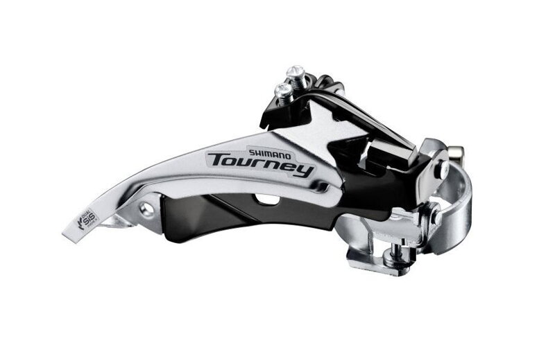 SHIMANO FD-TY500 3x6/7/8-k. Přesmykač Tourney uni tah Top Swing (34,9/31,8) 42z.