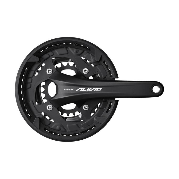 SHIMANO FC-T4060 9-k. Kliky Alivio 175mm 44/32/22z. černý s krytem dvoudílný bez ložiska
